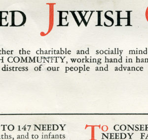 Founding of The Associated – Merger of the Associated Jewish Charities and the Jewish Welfare Fund Image