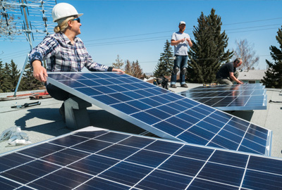 roof top solar panels