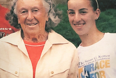 Alana Snyder with her grandmother