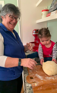 Maureen David with granddaughter 