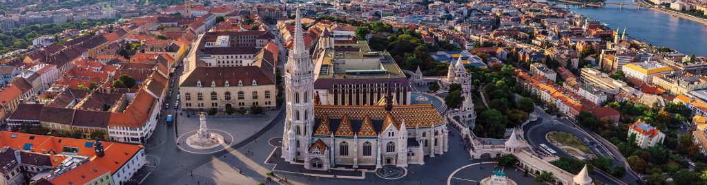 Aerial Photo of Castle Hill in Budapest