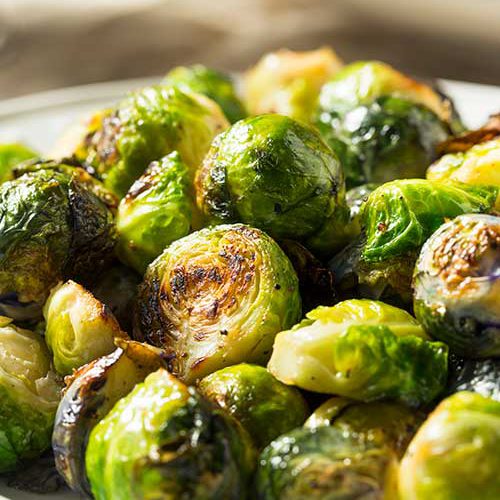 Roasted Brussels Sprouts in Balsamic Glaze