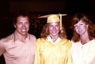 Jacquie Brager with her parents