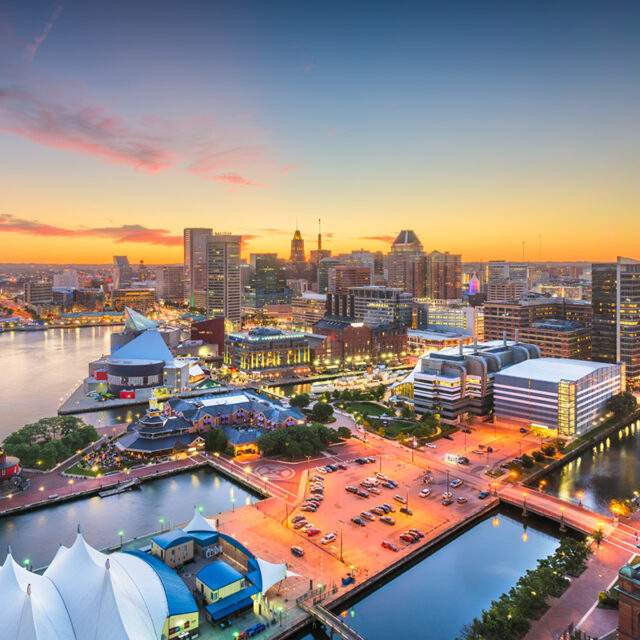 Aerial photo of Baltimore