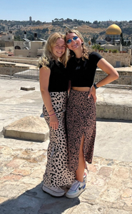 Chloe Levine and Lexi Singer took in the sights in the Old City of Jerusalem during her visit to Israel through the Diller program