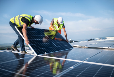 installing solar panels on roof 