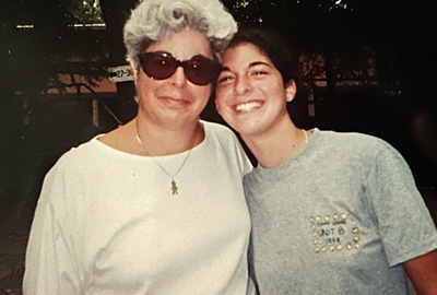 Amy Burke Friedman with her mom