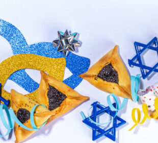 festive Purim background