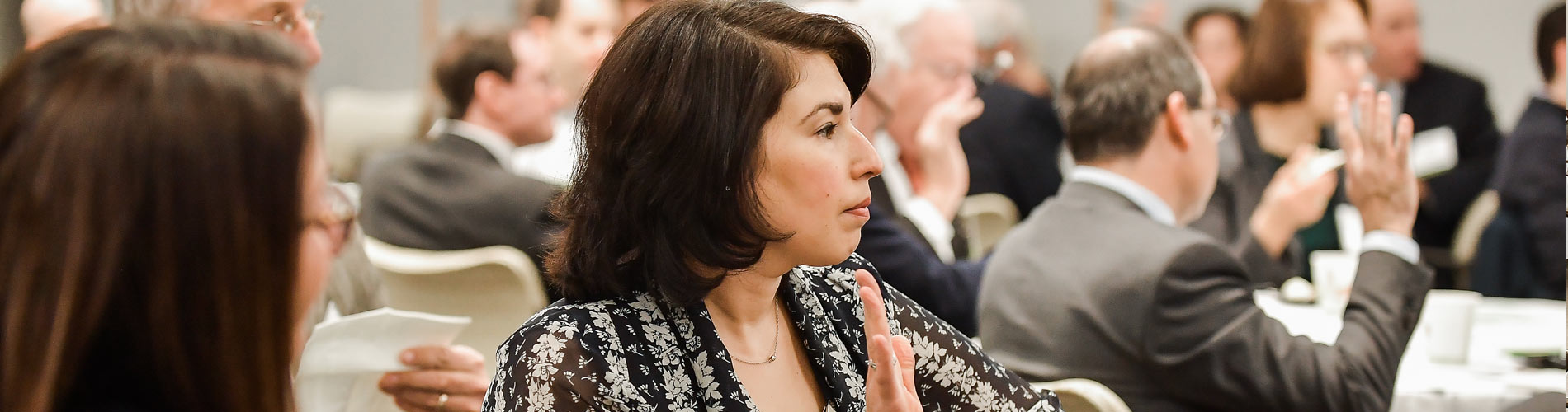 attendees seated at a PGE Funds and Foundations event
