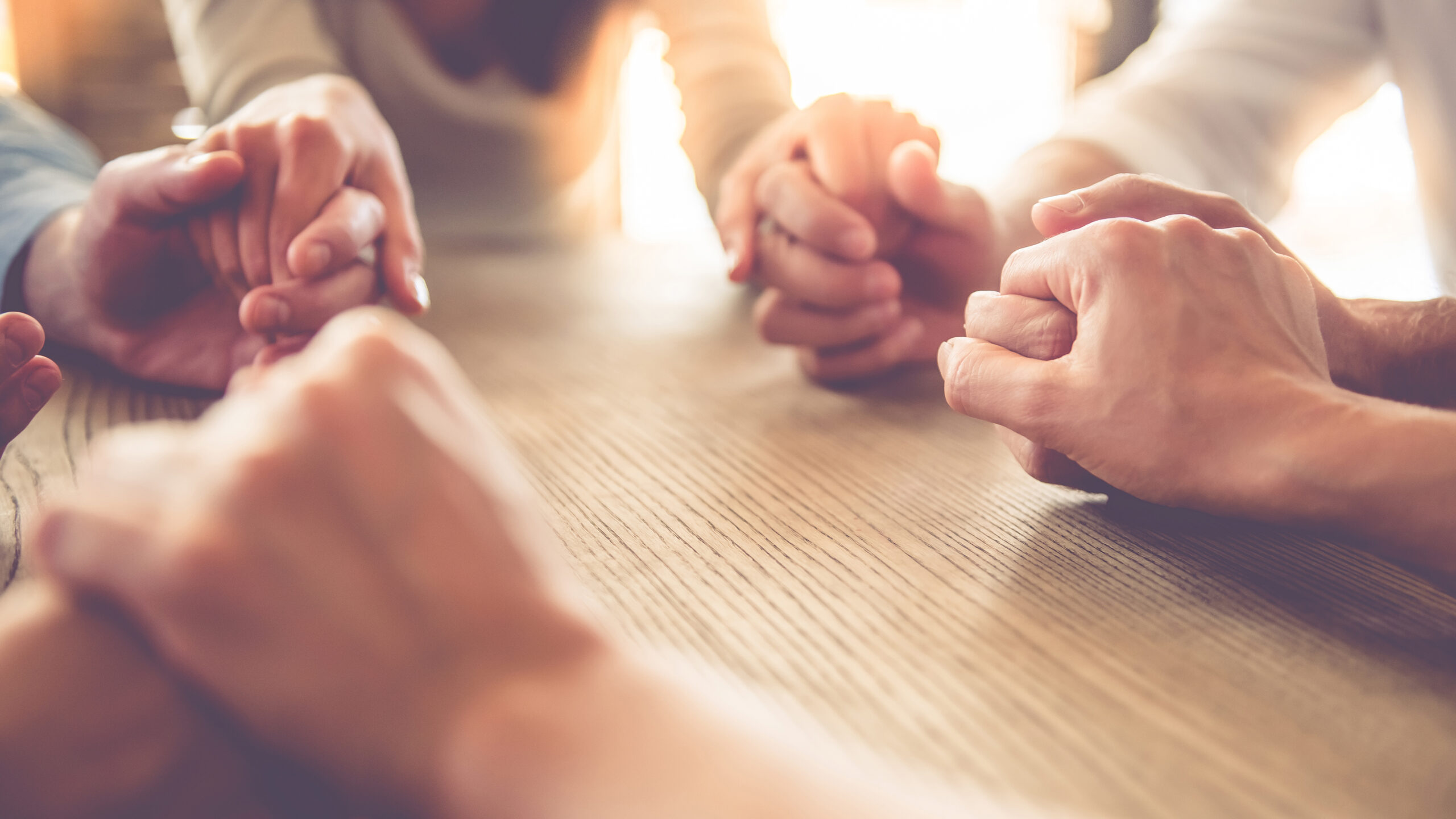 holding hands supporting each other