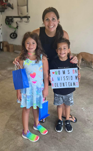 Laurie Rosen with her kids