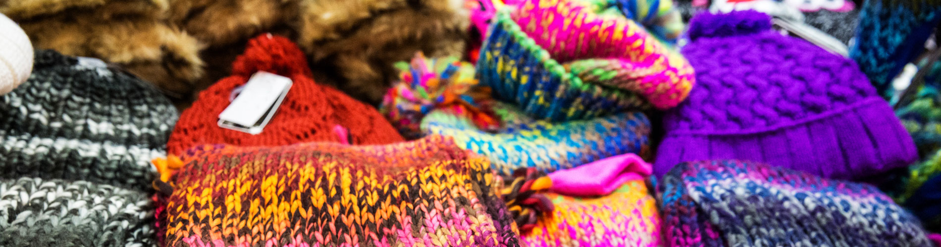 Winter gloves and hats