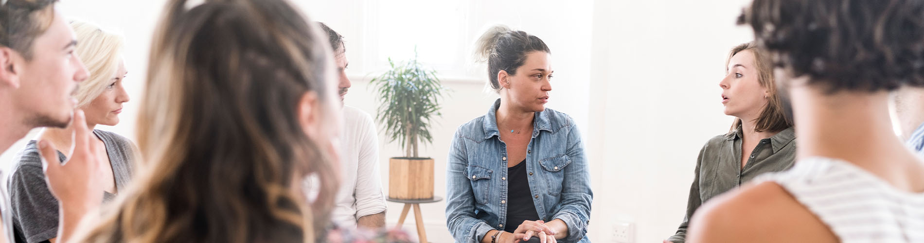 Young adults meeting having a discussion