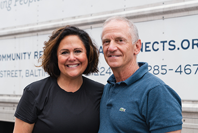 Peter Rosenwald with his wife