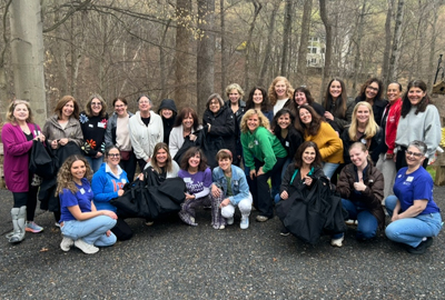 group photo with Lisa Greenberg for Dignity Grows