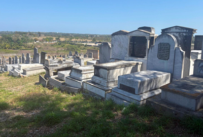 Sarah Vorsange at United Hebrew Congregation cemetery in Guanabacoa