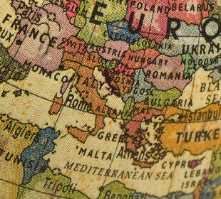 globe of europe and middle east