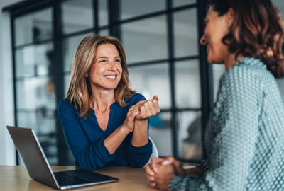 advisor with client