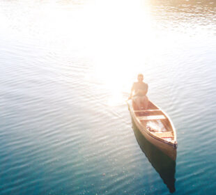 Person in canoe