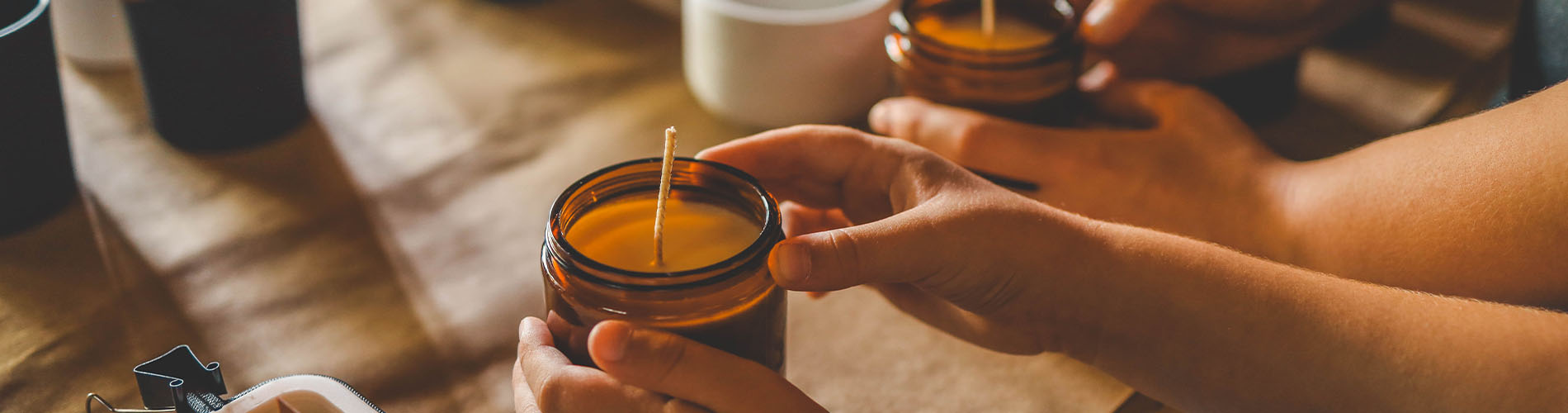 People making candles