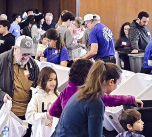 Volunteers at Mitzvah Month packing party