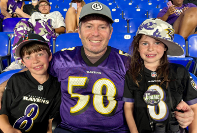 Stephen Knable with kids