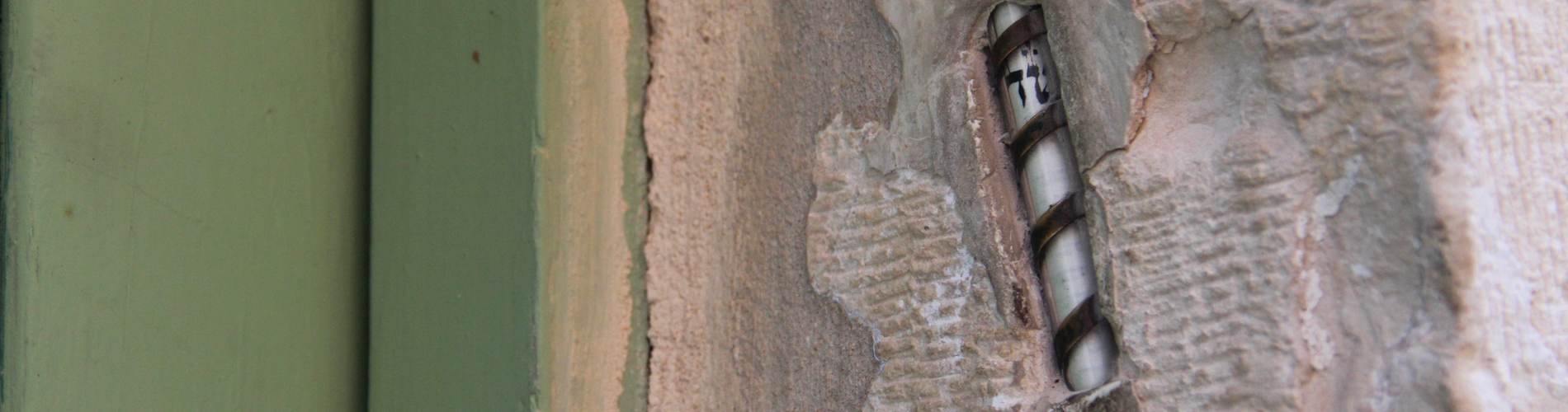 Jewish traditional Mezuzah hanging near the entrance of the house