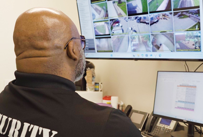 Security at The Associated building