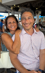 Jon Davidov with his wife Robin