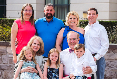 David Thaler with his family