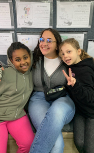 Esther Shapiro with 2 children