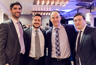 Jed Winchell with friends at The Associated's lawyers event