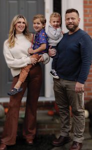 Lindsay Grossman with her husband and two sons