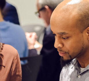 Young adults attending Associated event