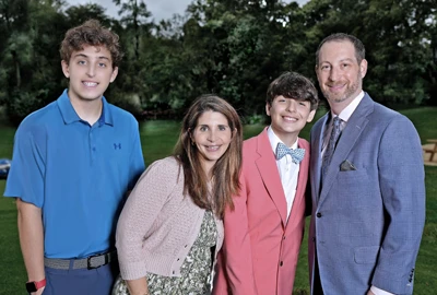 Craig Lestner with his family