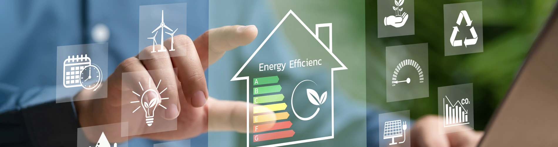 Energy efficient household graphic