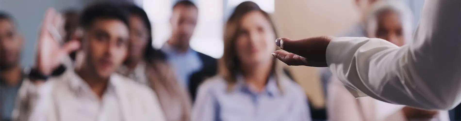 Man speaking to audience