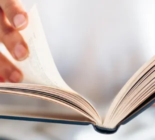 Woman reading a book