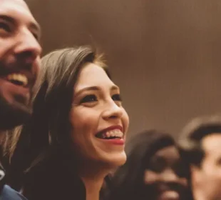 Young adults at an event