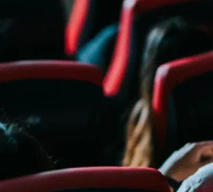 People watching movie at theater