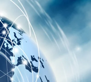 Earth showing technology and connection