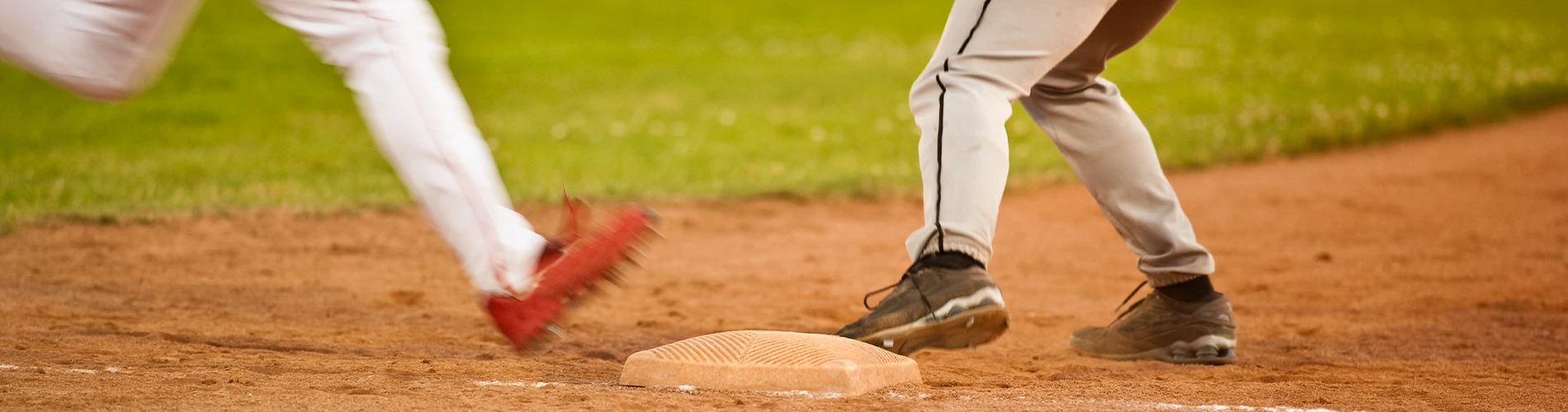 Baseball player on base