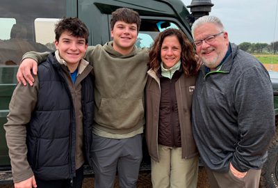 Ellen Katz with her family