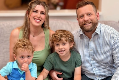 Lindsay Grossman with her family