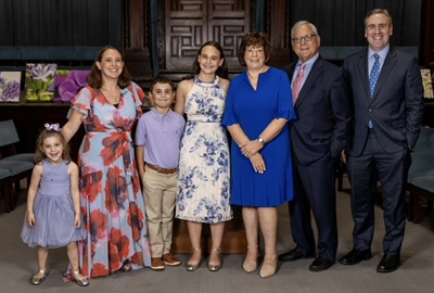 Susan Rabin with her family