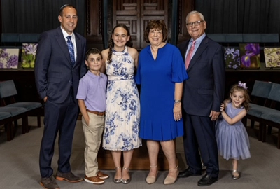 Susan Rabin with her family