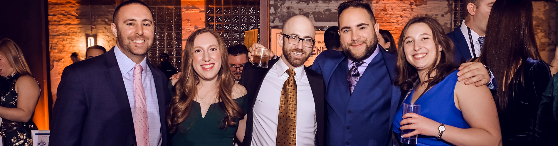 young adults at the YAD Gala smiling