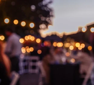 Outdoor event under the stars