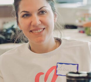 A volunteer at The Associated
