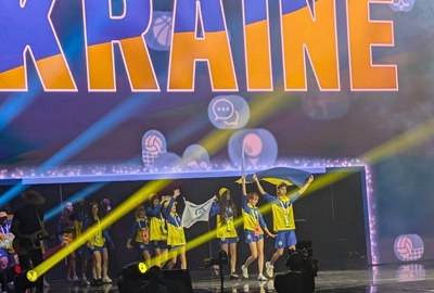 Alina from Odesa, Ukraine, at the Maccabi Games.